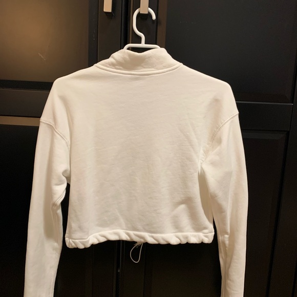Adidas White Cropped Sweatshirt - Picture 5 of 5